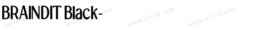 BRAINDIT Black字体转换